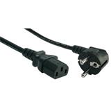 Akyga Kabel napájecí k PC 250V/10A, IEC C13/CEE 7/7, CCA, černá, 1,5m