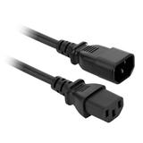 Akyga Kabel napájecí k PC prodlužovací 250V/10A, IEC C13/C14, CCA, černá, 1,8m