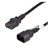 Akyga Kabel napájecí k PC prodlužovací 250V/10A, IEC C13/IEC C14, CCA, černá, 3m