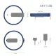 Akyga lithiová baterie CR2032 HP2C Li-MnO2 3V/210mAh 2-Pin