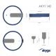 Akyga lithiová baterie CR2032 HP2D Li-MnO2 3V/210mAh 2-Pin