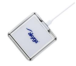 Akyga bezdrátová nabíjecka/MicroUSB/ABS/bílá/70cm