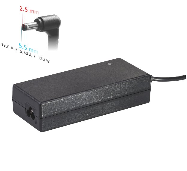 Akyga Nabíjecka na notebook 19V/6.3A 120W 5.5 x 2.5 mm pro ujitsu-Siemens /HP/Co
