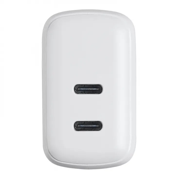 Akyga Nabíječka univerzální 2x USB-C PD 5-12V / max. 3A 40W Quick Charge 3.0, bílá