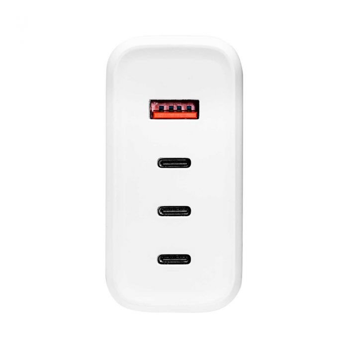 Akyga Nabíječka univerzální USB-A + 3x USB-C PD 5-28V / max. 5A 140W Quick Charge 3.0 GaN, bílá