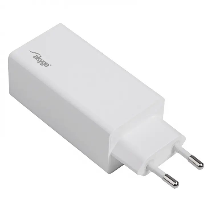 Akyga USB Nabíječka USB-A + USB-C PD 5-20V / max. 5A 100W Quick Charge 3.0 GaN