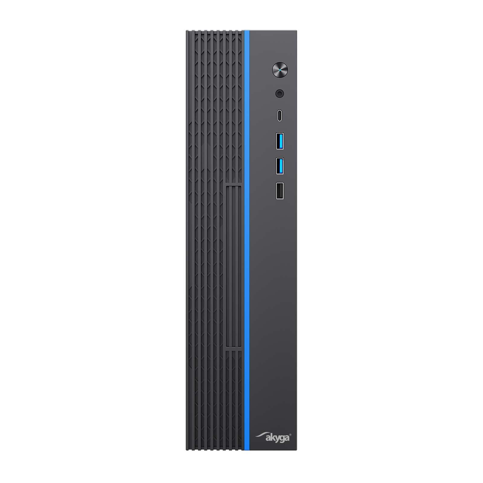 Akyga skříň mini ITX AK-100-01BK VESA + 60W zdroj napájení