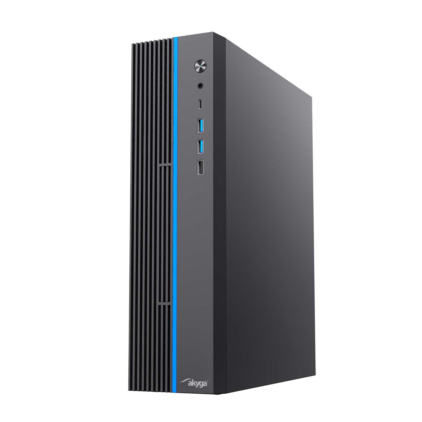 Akyga skříň mini ITX AK-100-01BK VESA + 60W zdroj napájení
