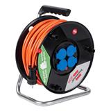 Akyga prodlužovací kabel, naviják Brennensthul - 4x 3x1.5mm, IP44, 7.7kg - 50m