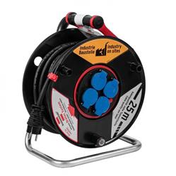 Akyga prodlužovací kabel, naviják Bretec Brennensthul - 4x 3x25mm. IP44, 6.3kg - 25m