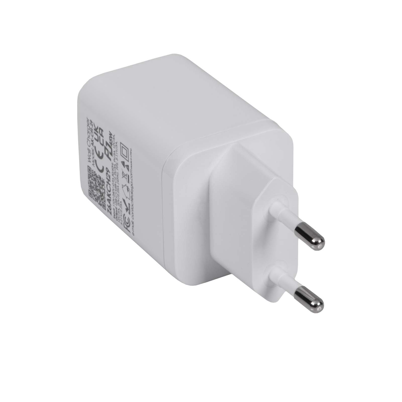 Akyga USB Nabíječka AK-CH-29 2x USB-C PD 5-20V / max. 3A 45W Quick Charge 3.0 GaN