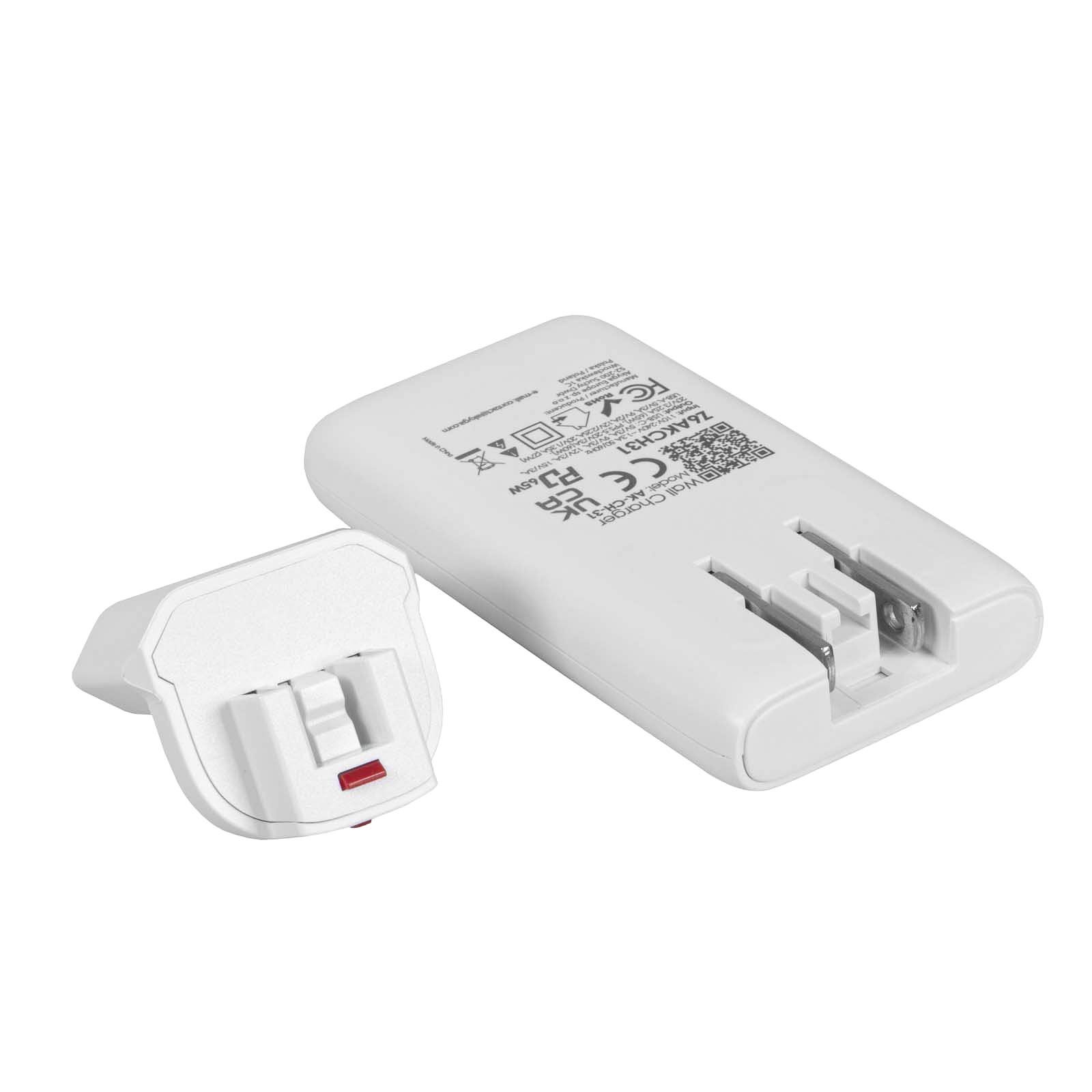 Akyga USB Nabíječka AK-CH-31 USB-A + USB-C PD 5-20V / max. 3.25A 65W Quick Charge 4+ GaN