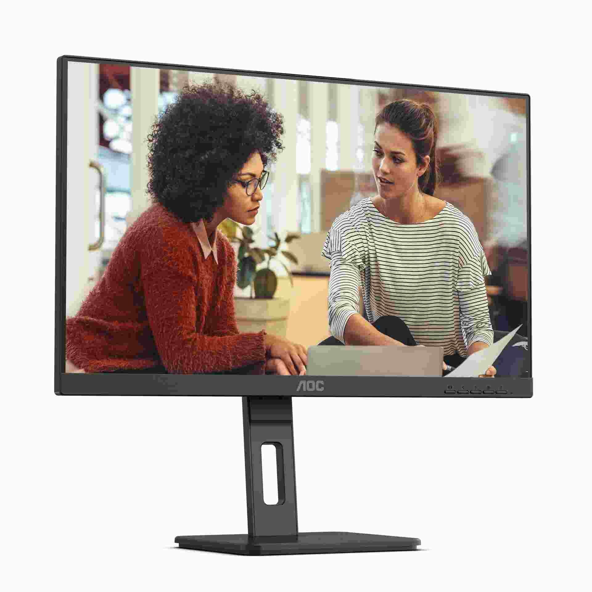 AOC Monitor 27E3QAF, 27", IPS, 1920x1080, 16:9, 300cd, 1000:1, 4ms, DP, HDMI, 75Hz, pivot, repro