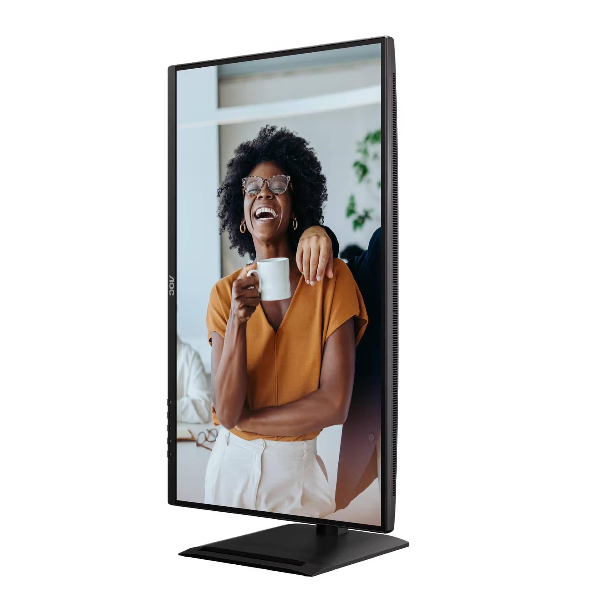 AOC Monitor Q27P4CV, 27", IPS, 2560x1440, 16:9, 350cd, 1500:1, 4ms, DP, HDMI, 120Hz, USB Hub, RJ45, pivot, repro