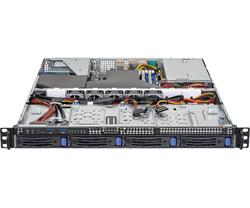 ASRock Rack 1U server 1x AM4, X570, 4xDDR4 ECC, 4x SATA 3,5"HS, 2xM.2, PCIe4 x16, 2x 10Gb + 2x 1Gb LAN, 2x 450W, IPMI