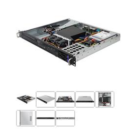 ASRock Rack 1U server AM5 4xDDR5 PCIe4 1x16x 2xM.2 2x2,5"HS 2x1GB LAN 80+Gold, 315W