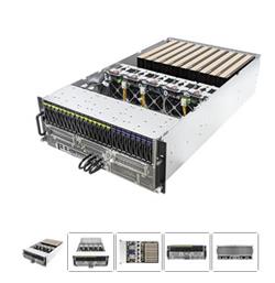 ASRock Rack 4U server 2xSP5 24xDDR5 PCIe 14x16x 2x8x 2xM,2 16x2,5"HS NVMe 24x2,5"HS OCP 2x1GB 80+Pl 4x2KW