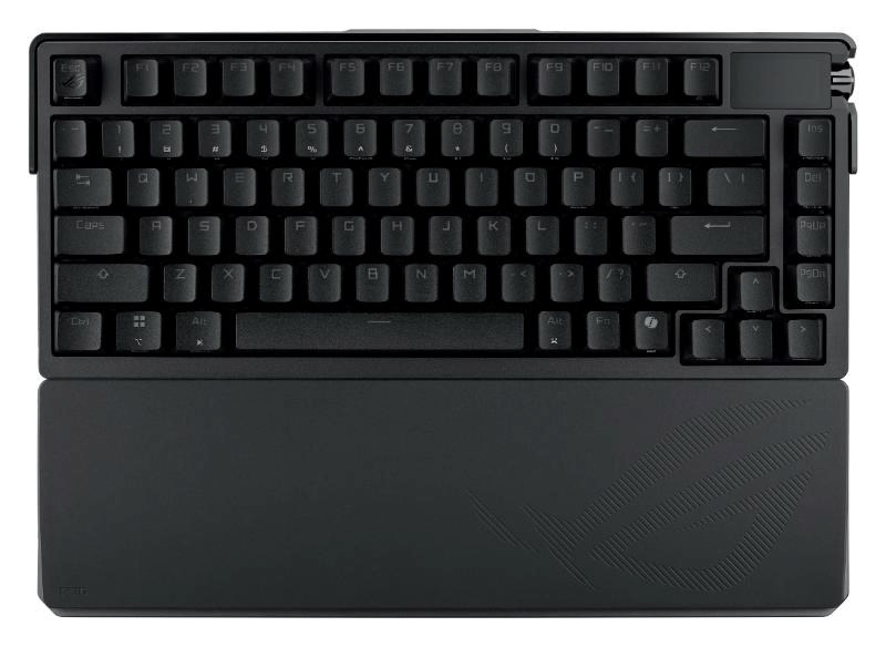 ASUS KB ROG Azoth Extreme (ROG NX Snow / PBT), mechanická, ROG Snow, displej, bezdrátová, BT, USB-C, US