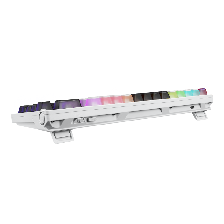 ASUS KB ROG AZOTH X (ROG NX Snow V2 / PBT), mechanická, bezdrátová, USB-A, 75%, US