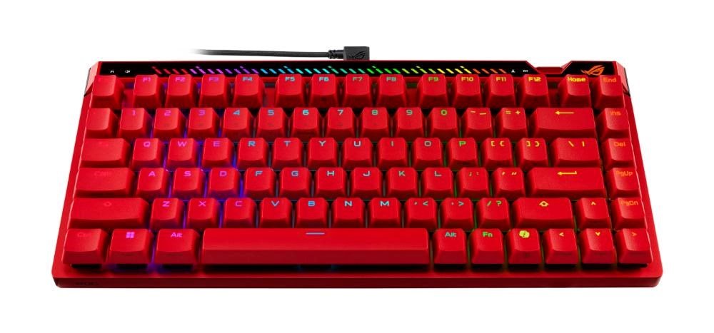 ASUS KB ROG Falchion - US, mechanická, magnetické switche, drátová, high-profile, makro klávesy, podsvícená, červená