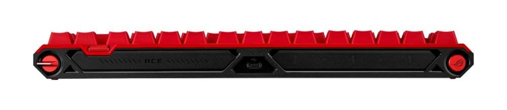 ASUS KB ROG Falchion - US, mechanická, magnetické switche, drátová, high-profile, makro klávesy, podsvícená, červená