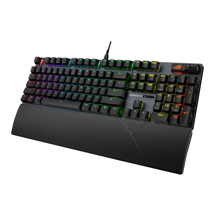 ASUS KB ROG Strix Scope II X (ROG NX Snow V2 / PBT), mechanická, drátová, USB-A, USB-C, US