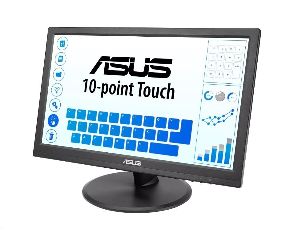 ASUS Monitor VT169HE, 15,6", IPS, 1920x1080, 16:9, 5ms, HDMI, 60Hz, Touch