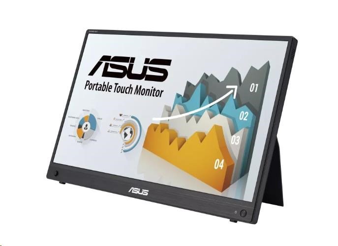 ASUS Monitor ZenScreen Touch MB16AMTR, 15,6", IPS, 1920x1080, 16:9, 5ms, HDMI, USB-C, 60Hz, Touch, Repro