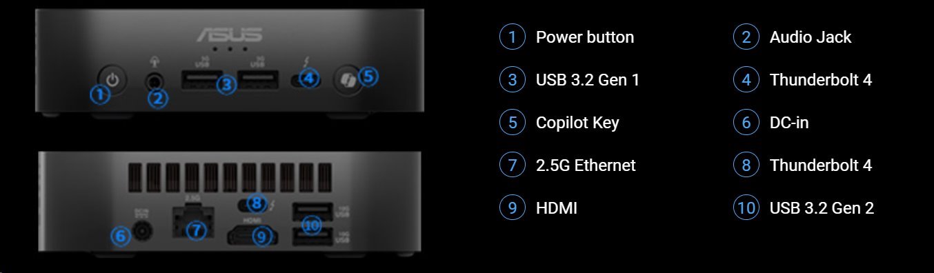 ASUS NUC 14 Pro AI NUC14LNK/Intel Core Ultra 7 258V