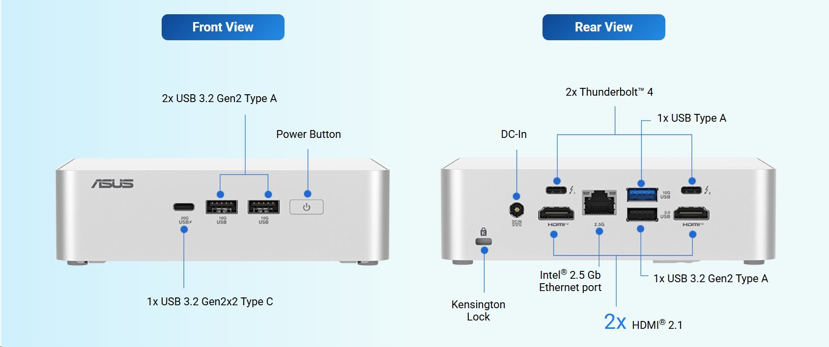 ASUS NUC 15 Pro+ Mini PC/NUC15CRS/Core Ultra 9 285H