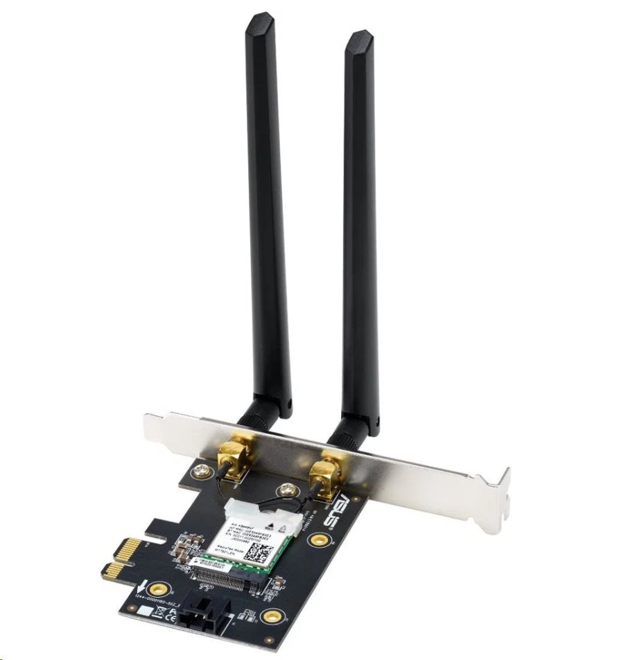 ASUS PCE-AX1800 Dual-Band Wi-Fi 6 PCIe Adapter AX1800, Bluetooth 5.2, 2 ext. antény
