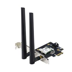ASUS PCE-AXE5400 Tri-Band Wi-Fi 6E PCIe Adapter AXE5400, Bluetooth 5.2, 2 ext. antény
