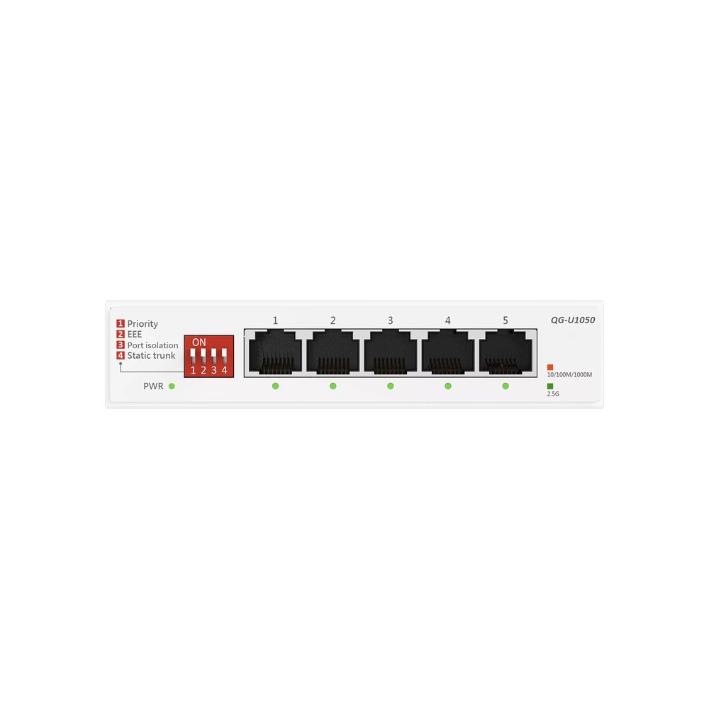 ASUS QG-U1050 neřízený switch, 5×2.5Gb Ethernet, fanless