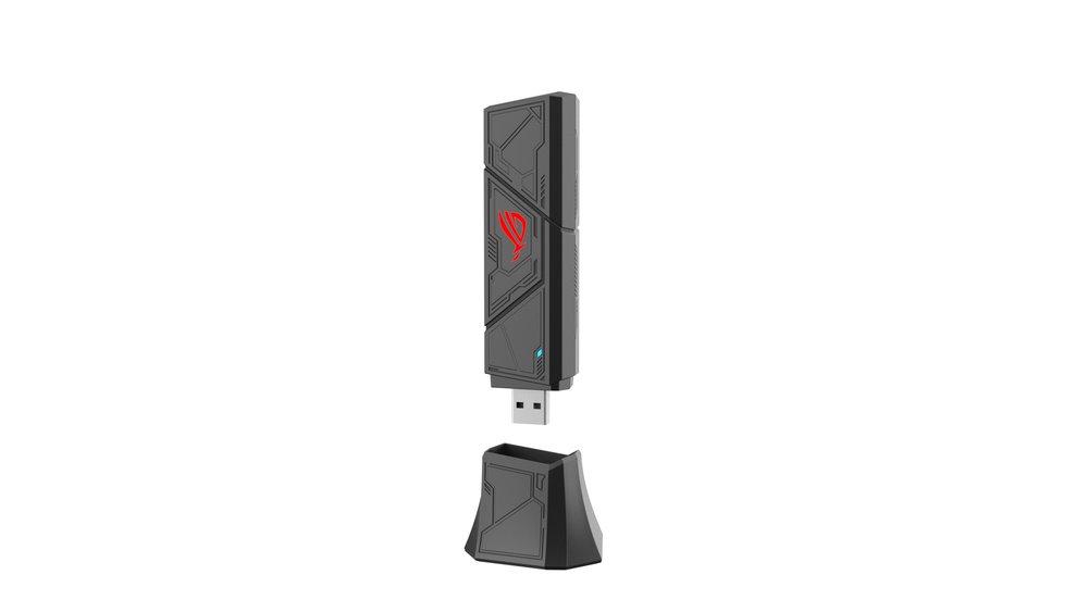 ASUS ROG USB-BE92 Tri-Band Wi-Fi 7 USB Adapter BE6500, USB-A/USB-C, 2 int., WPA3