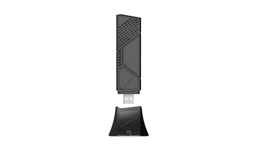 ASUS ROG USB-BE92 Tri-Band Wi-Fi 7 USB Adapter BE6500, USB-A/USB-C, 2 int., WPA3