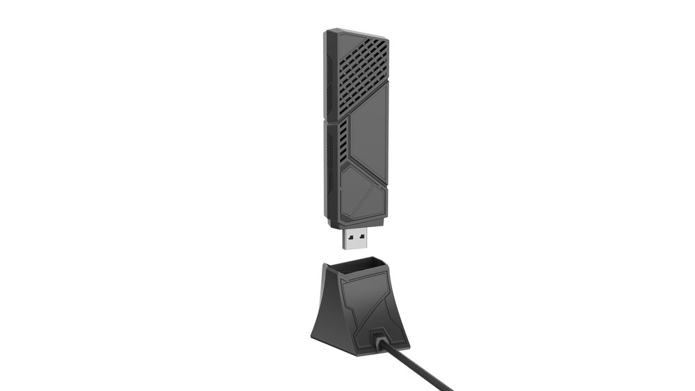 ASUS ROG USB-BE92 Tri-Band Wi-Fi 7 USB Adapter BE6500, USB-A/USB-C, 2 int., WPA3