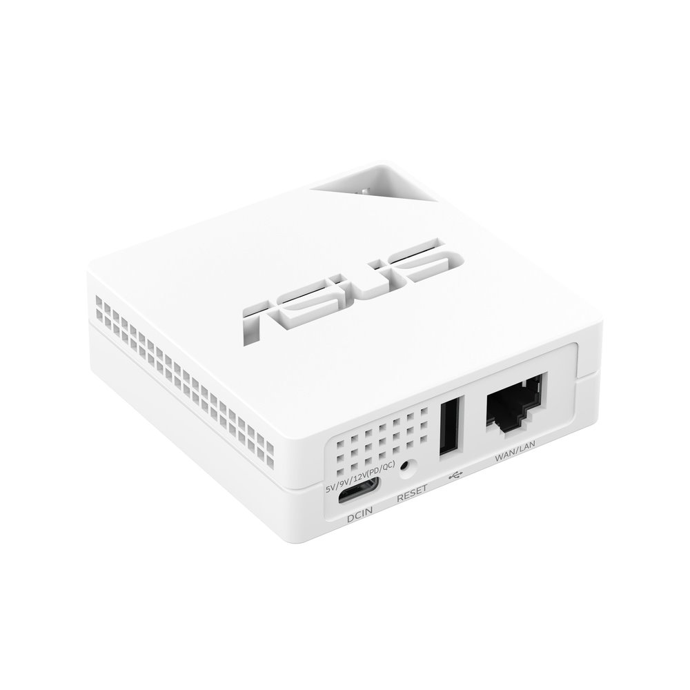 ASUS RT-AX50 Go Dual-Band Travel Wi-Fi 6 Router AX3000, 2 int., 1×2.5G, 1×1G, USB-C
