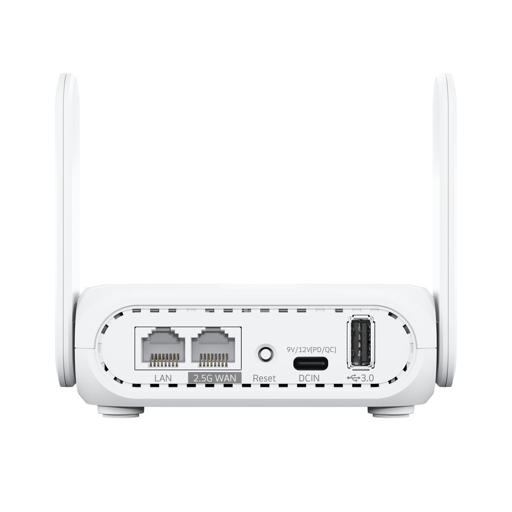 ASUS RT-BE58 Go Dual-Band Travel Wi-Fi 7 Router BE3600, 2 ext., 1×2.5G, 1×1G, USB-A, USB-C