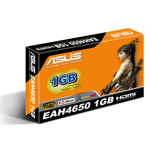 ASUS VGA AH4650/DI/1GB DDR2 2S,DVI-I,HDMI,AGP8x