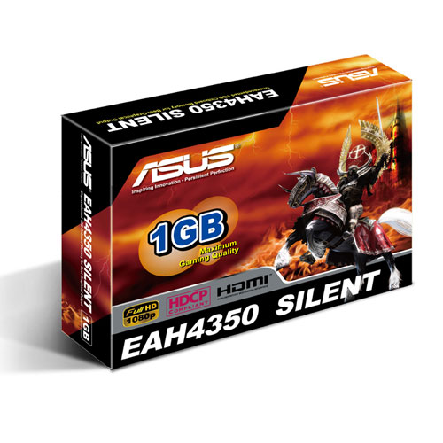 ASUS VGA EAH4350 SILENT/DI/1GB DDR2 PSS DVI+HDMI,PCIe2