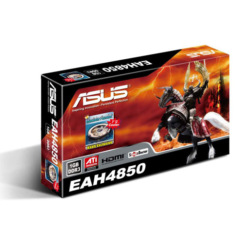 ASUS VGA EAH4850/2DI/1GB D3 DSlot-Fan,2xDVI,PCIe
