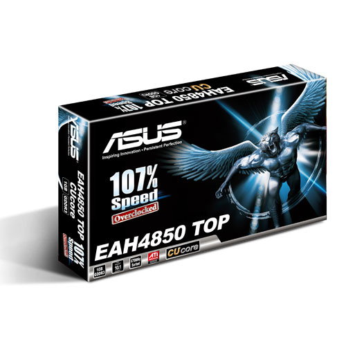 ASUS VGA EAH4850 CUCORE TOP/2DI/1GB D3 DSlot-Fan,2xDVI,PCIe