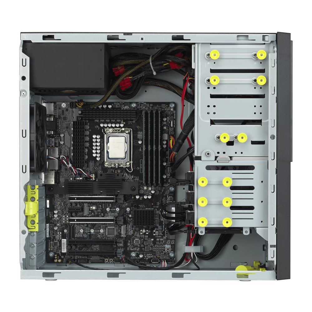 ASUS WS EC E500 G9, LGA1700, 4xDDR5, 4xPCIe, 1x2.5"/3x3.5", 3xM.2, 2x2.5Gb LAN, 750W, Tower 3U