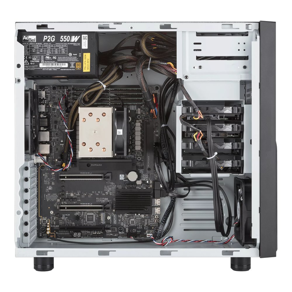 ASUS WS EC Pro ET500I W8, LGA1851, 4xDDR5, 3xPCIe, 4x2.5"/3.5", 3xM.2, 2x2.5Gb LAN, 750W, Tower 3U