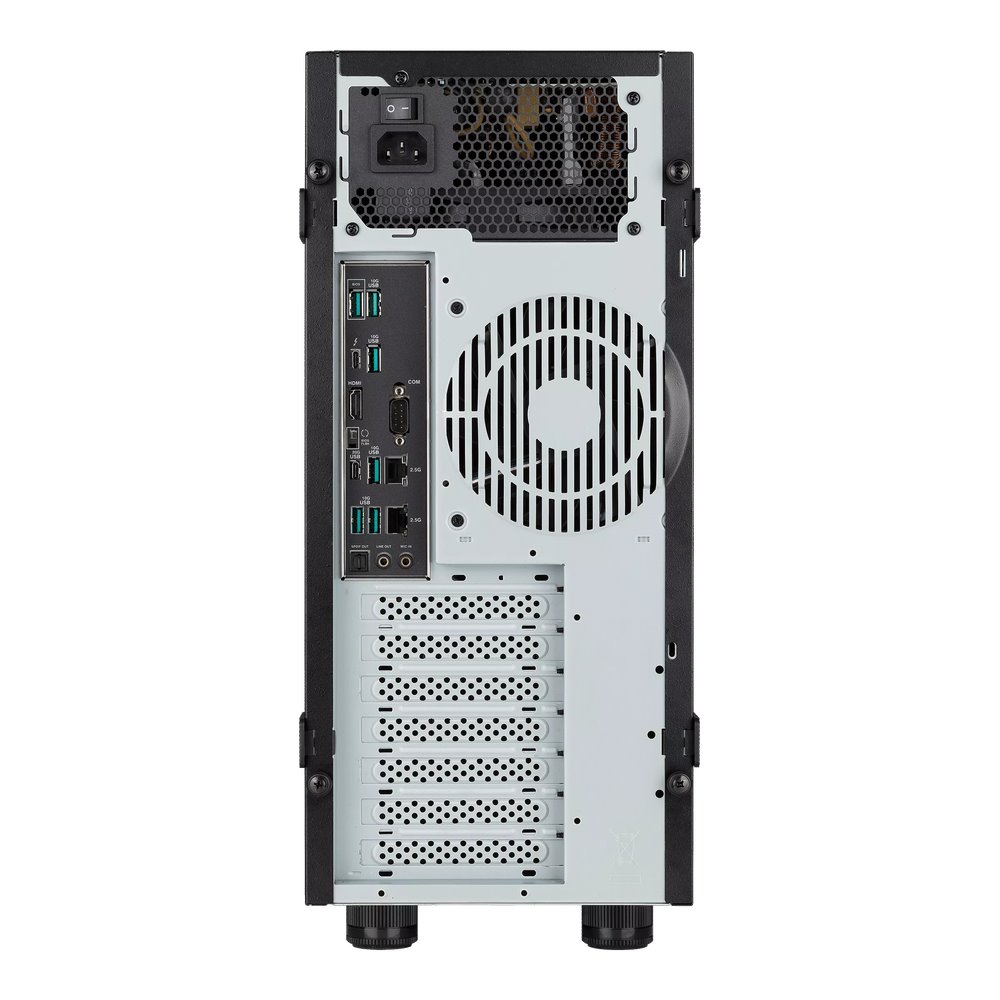 ASUS WS EC Pro ET500I W8, LGA1851, 4xDDR5, 3xPCIe, 4x2.5"/3.5", 3xM.2, 2x2.5Gb LAN, 750W, Tower 3U