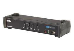 ATEN 4-port DVI KVMP USB, usb hub, audio 2.1, kabely, 3D vision ready