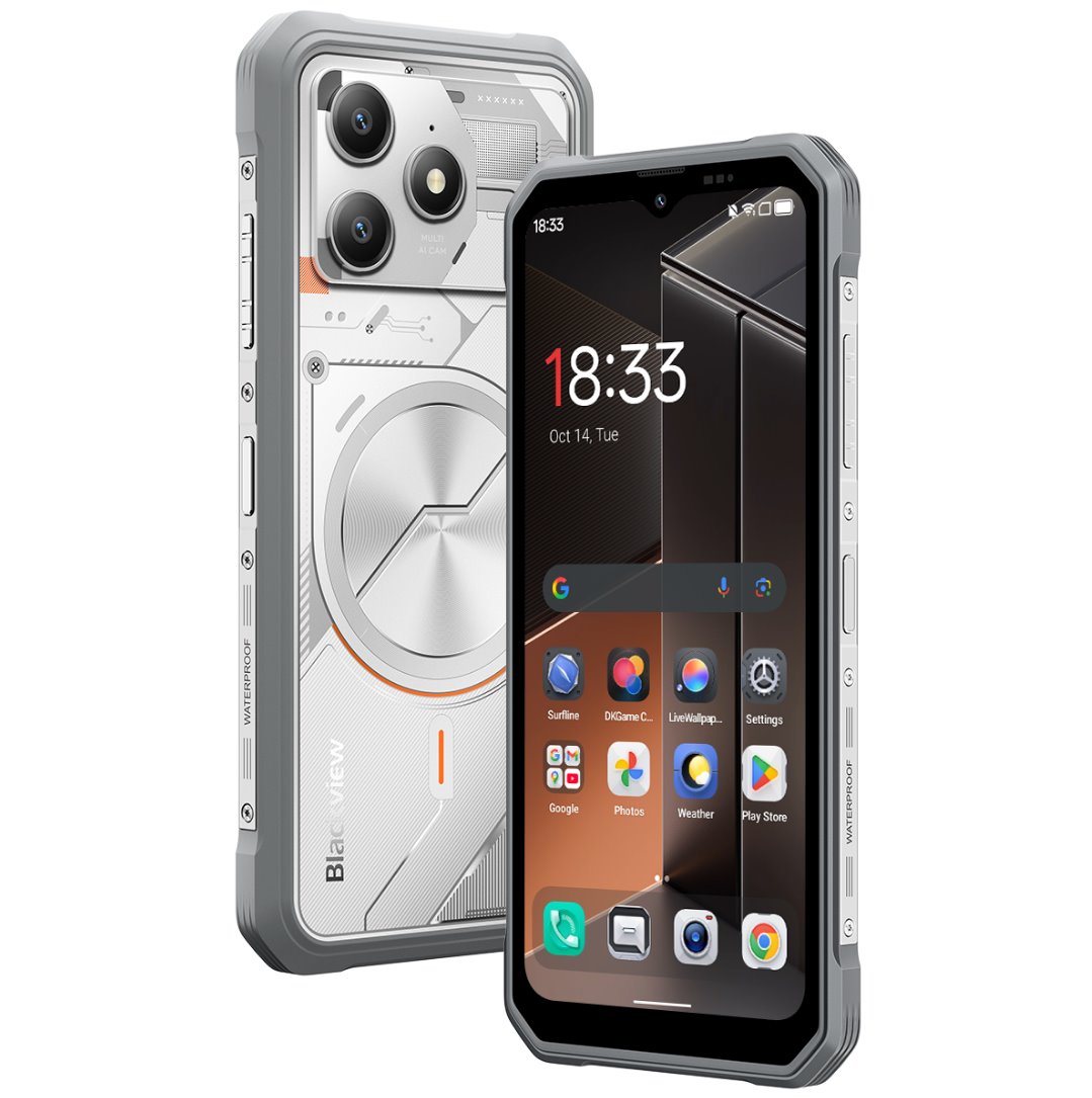 BLACKVIEW FORT100 LTE 6.56" WHITE,HD+ 1612x720,8+128GB,G81 Octa-Core 2.0GHz,13MP/16MP,NFC,5000mAh,Android 16