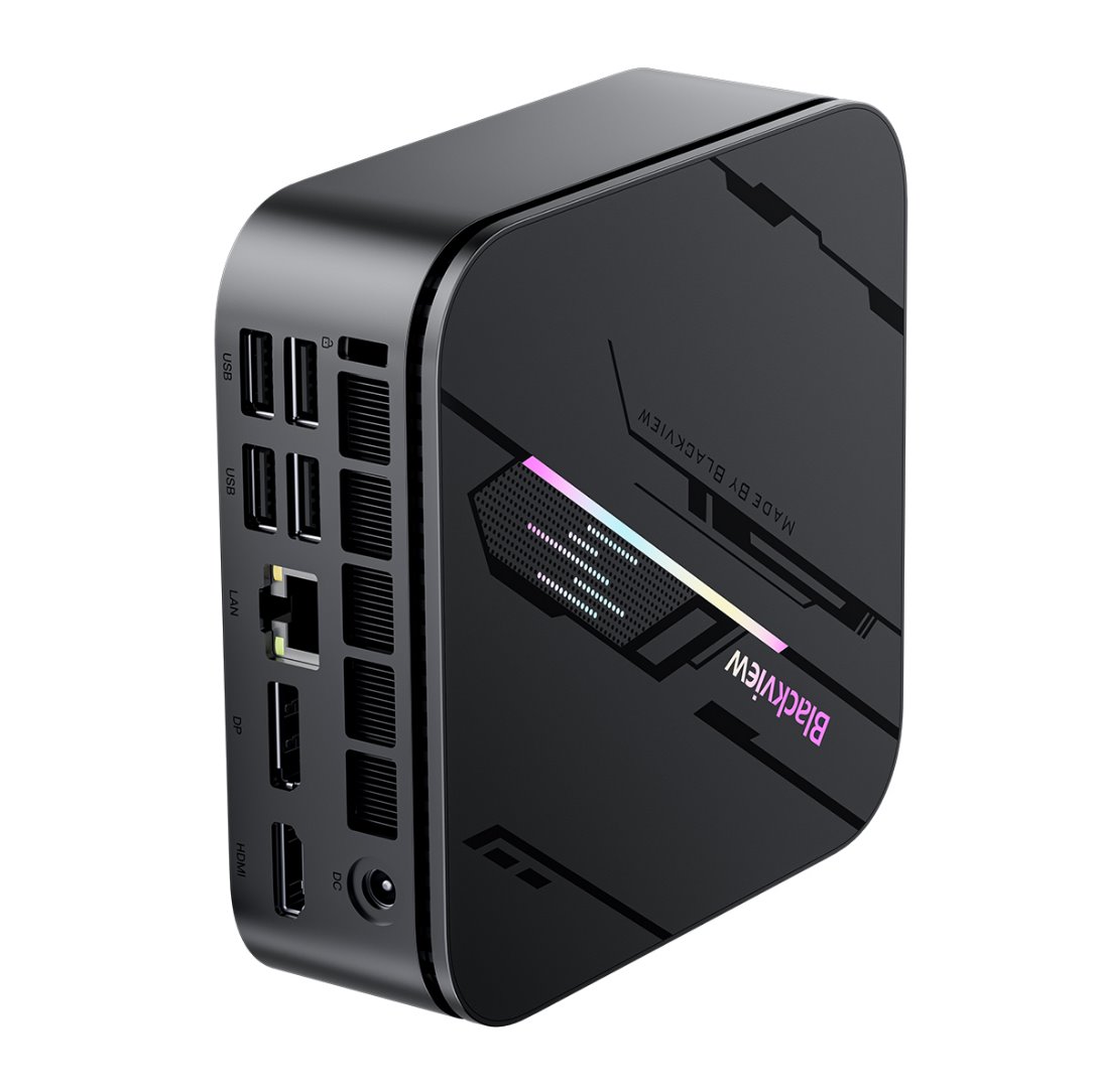 BLACKVIEW miniPC MP100 Pro i5-12450H 4.4GHz 16/512GB,WiFi 6,BT 5.2,RJ45,1xUSB-C,6xUSB 3.1,1xPD,1xHDMI,1xDP,jack,W11Pro