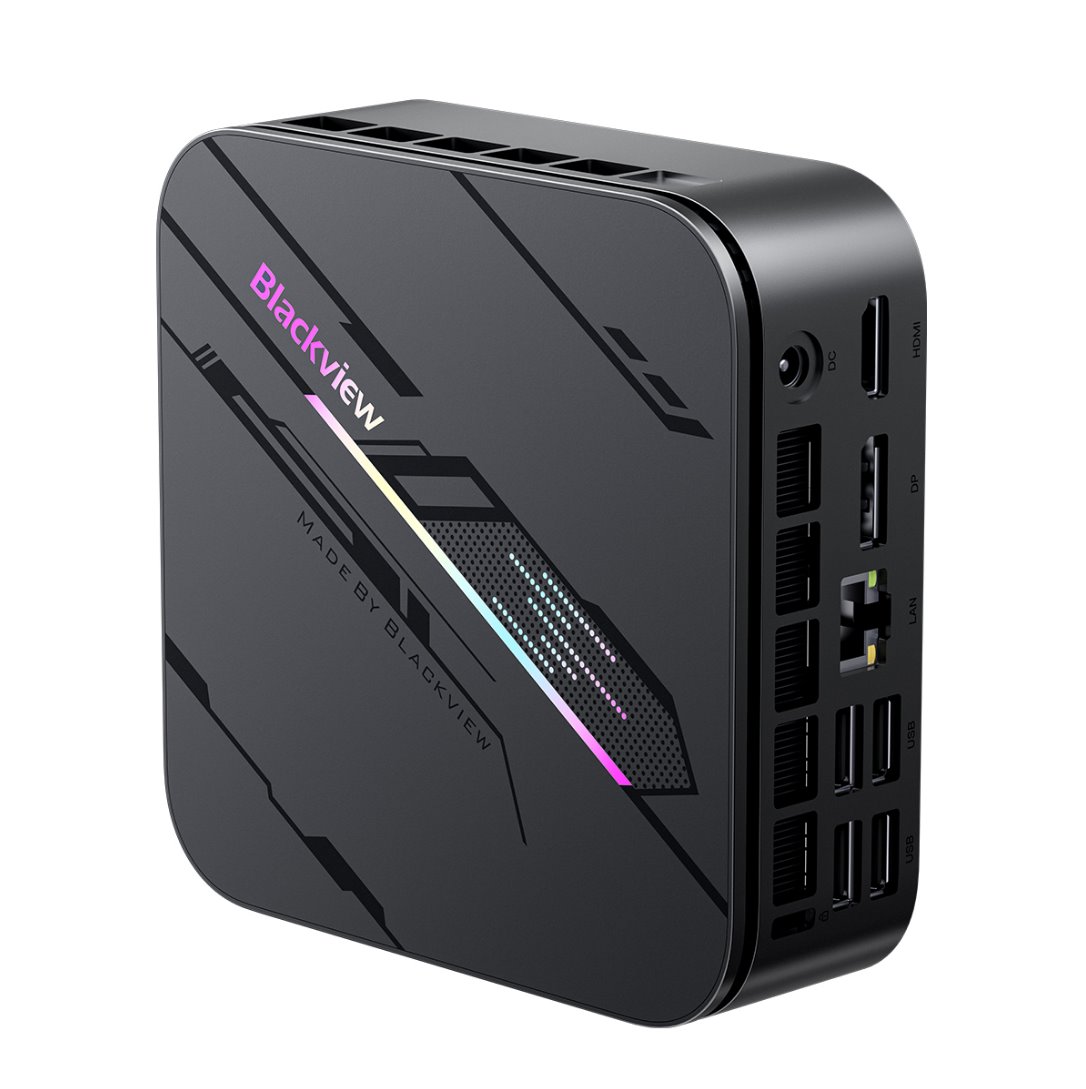 BLACKVIEW miniPC MP100 Pro i5-12450H 4.4GHz 16/512GB,WiFi 6,BT 5.2,RJ45,1xUSB-C,6xUSB 3.1,1xPD,1xHDMI,1xDP,jack,W11Pro