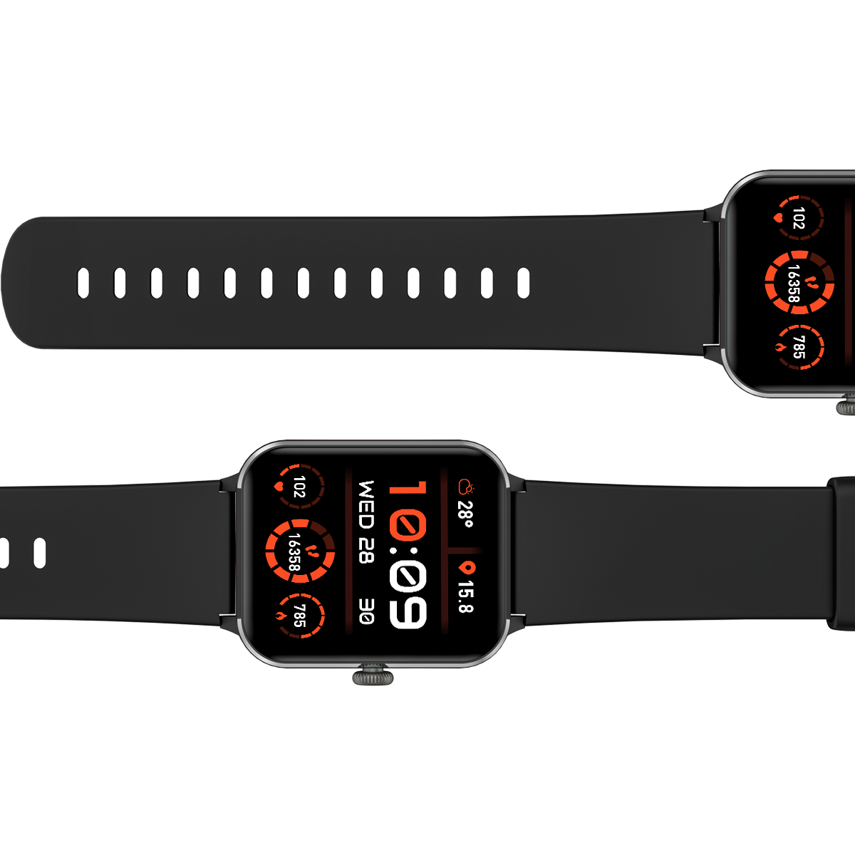 BLACKVIEW R50, 1.85-inch TFT HD, 350mAh Battery, 24-hour SpO2 Detection + Heart Rate Monitoring, Calls and SMS notificat